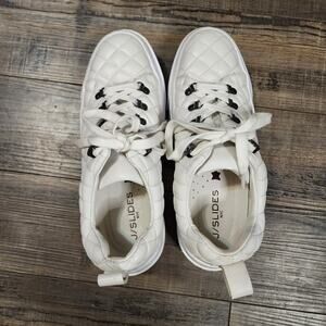 J Slides mens Quilted white sneakers shoes Mens Pre-owned size 9